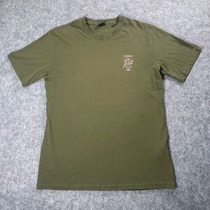 ONLY & SONS Olive Green Graphic Crew Tee